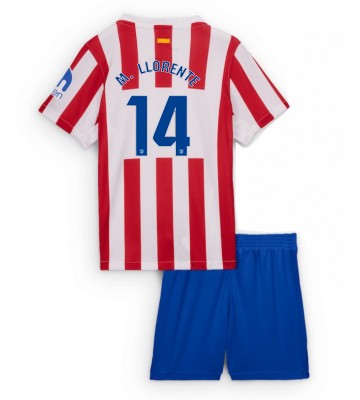 Atletico Madrid Marcos Llorente #14 Hjemmebanetrøje Børn 2025-26 Kortærmet (+ Korte bukser)